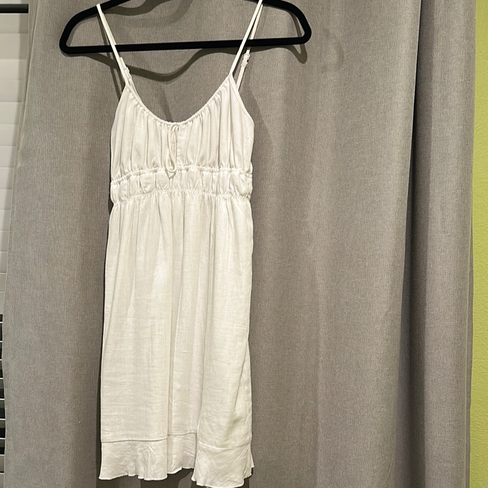 Cotton on White Smocked Sundress Sleeveless Mini